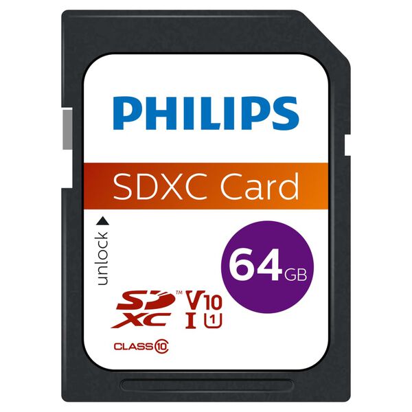 Philips SDXC Speicherkarte 64GB UHS-I U1 V10