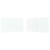 vidaXL Party Zelt Seitenteil 2 pcs Wei&szlig; 400 x 195 cm PE und Stahl
