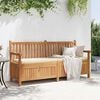 vidaXL Bank mit Speicher Braun 180 x 60 x 90 cm Massivholz Teak