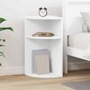 vidaXL Beistelltisch Wei&szlig; 29,6 x 29,6 x 60 cm Holzwerkstoff