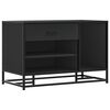 vidaXL Schuhbank Schwarz 80x40x53,5 cm Holzwerkstoff und Metall