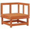 vidaXL Gartenecksofa Massives Kiefernholz Wachsbraun