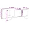 vidaXL Couchtisch Sonoma-Eiche 100x51x40 cm Holzwerkstoff