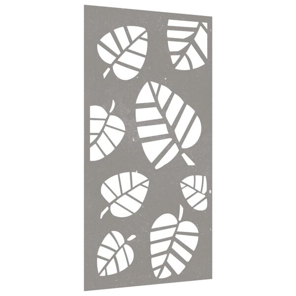 vidaXL Garten-Wanddeko 105x55 cm Cortenstahl Blatt-Design