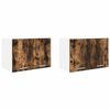 vidaXL H&auml;ngeschrank 2 pcs Ger&auml;ucherte Eiche und Wei&szlig; 60 x 31 x 40 cm