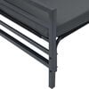vidaXL Gartensofa-set mit Kissen 7 pcs Schwarz Stahl