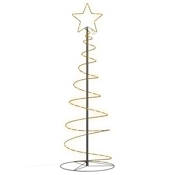 vidaXL LED Weihnachtsbaum 100 LEDs Warmweiß 150 cm