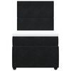 vidaXL Boxspringbett mit Matratze Schwarz 100x200 cm Samt