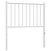 vidaXL Ersatz-Kopfteil Metall Wei&szlig; 80 cm