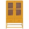 vidaXL Highboard Senfgelb 68x39x111,5 cm Stahl