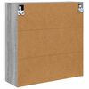 vidaXL Badezimmerspiegelschrank mit T&uuml;r Graues Sonoma 60 x 20 x 60 cm
