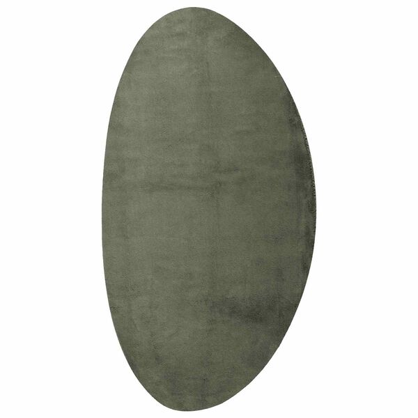 vidaXL Bereichsteppiche HUARTE Waldgr&uuml;n 100 x 200 cm Polyester