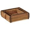 vidaXL Tablett 2 pcs Braun 29 x 31 x 10 cm Massives upgecyceltes Holz