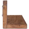 vidaXL Wandregale 2 Stk. 120x10x10 cm Massivholz Teak