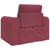 vidaXL Schlafsofa Weinrot 98 x 71 x 83 cm Samt