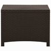 vidaXL Garten-Aufbewahrungsbox 60x54x41 cm PP Rattan Braun