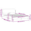 vidaXL Bettgestell "Dover" Hellgrau 140x190 cm Stoff