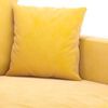 vidaXL 2-Sitzer-Sofa Gelb 140 cm Samt