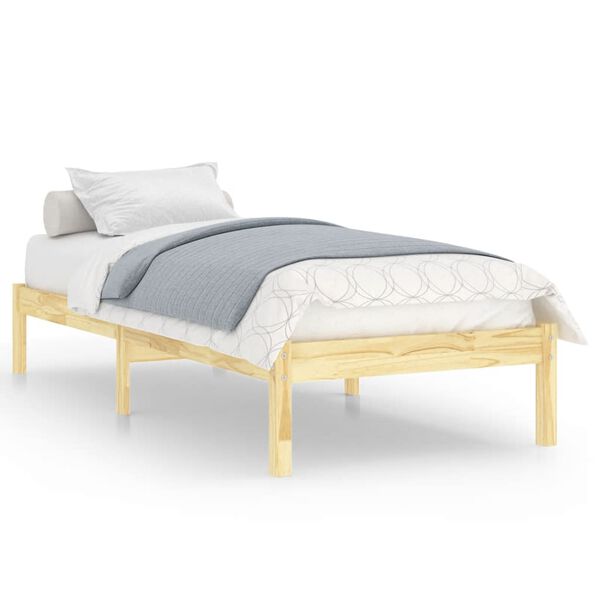 vidaXL Massivholzbett 90x190 cm