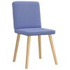 vidaXL Esszimmerst&uuml;hle 4 Stk. Jeansblau Stoff