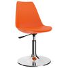 vidaXL Esszimmerst&uuml;hle 2 Stk. Drehbar Orange Kunstleder