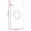 vidaXL Garten-Wanddeko 105x55 cm Cortenstahl Sonne-Design