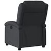 vidaXL Relaxsessel Echtleder Schwarz