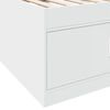 vidaXL Tagesbett mit Schubladen ohne Matratze Wei&szlig; 100x200 cm