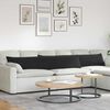 vidaXL Sofakissen 2 St&uuml;ck Schwarz 200 x 40 cm Cordstoff