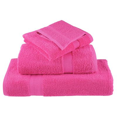 vidaXL 12 tlg. Premium-Handtuch-Set SOLUND Rosa 600 g/m²