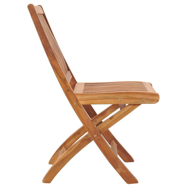 vidaXL Klappbare Gartenst&uuml;hle 8 Stk. Massivholz Teak