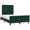 vidaXL Bettgestell ohne Matratze Dunkelgr&uuml;n 120x190 cm Samt
