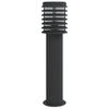 vidaXL Wegeleuchte Schwarz 60 cm Edelstahl