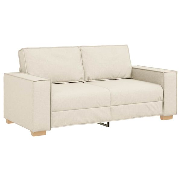 vidaXL 2-Sitzer Sofa Leinen 140 cm