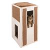 Kerbl Kratztonne Galina 40x40x78 cm Wei&szlig; und Braun