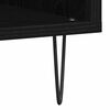 vidaXL Schallplattenschrank Schwarz Eichen-Optik 85 x 38 x 89 cm