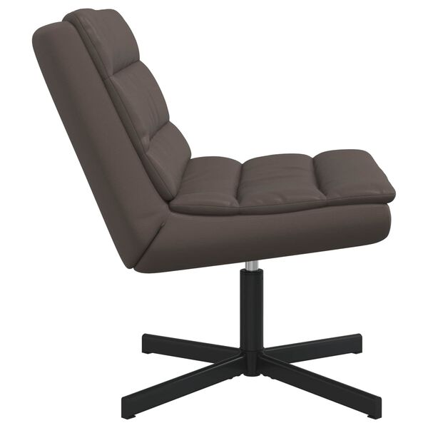 vidaXL Drehstuhl Braun 63 x 75 x 76 cm Gl&auml;nzendes PU