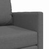 vidaXL Bodensofa mit Schlaffunktion Dunkelgrau 112x174x55 cm Stoff