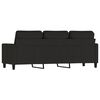 vidaXL 3-Sitzer-Sofa Schwarz 180 cm Samt