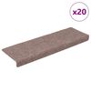 vidaXL Stufenmatten Selbstklebend 20 Stk. 65x21x4 cm Hellbraun