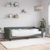 vidaXL Tagesbett mit Matratze Dunkelgrau 90x200 cm Stoff