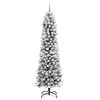 vidaXL K&uuml;nstlicher Weihnachtsbaum mit 300 LEDs mit St&auml;nder Wei&szlig; 240 cm
