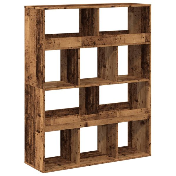 vidaXL B&uuml;cherregal Altholz-Optik 100x33x125,5 cm Holzwerkstoff