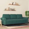 vidaXL 3-Sitzer-Sofa Dunkelgrün 180 cm Samt