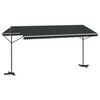 vidaXL Freistehende Markise 500x300 cm Anthrazit