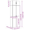 vidaXL Hochschrank R&auml;uchereiche 70x42,5x225 cm Holzwerkstoff