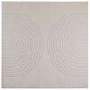 vidaXL Bereichsteppiche Quadratisch Creme 200 x 200 cm