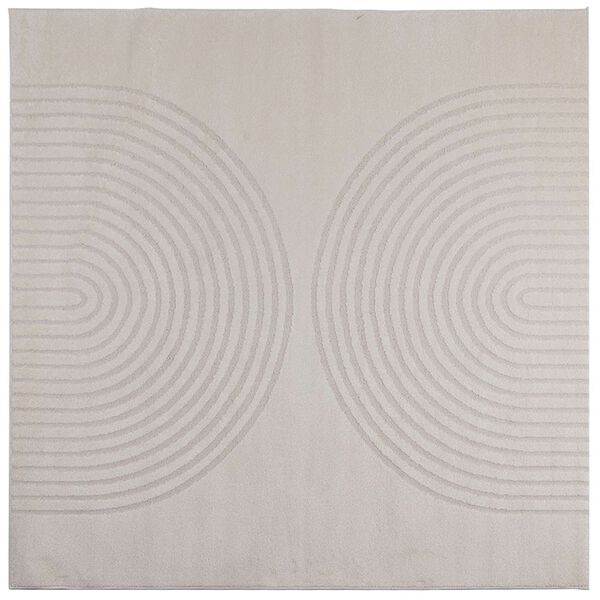 vidaXL Bereichsteppiche Quadratisch Creme 200 x 200 cm
