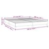 vidaXL Boxspringbettgestell Creme 180x200 cm Kunstleder