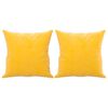 vidaXL 3-Sitzer-Sofa mit Kissen Hellgelb 180 cm Samt